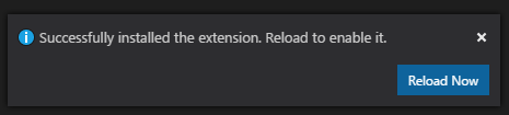 VS Code reload